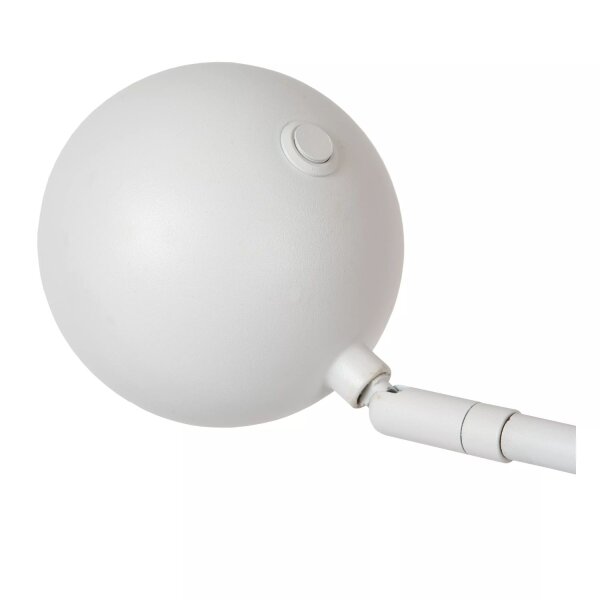 LED Akku Stehleuchte Weiß 138 cm 8 h 2700 K dimmbar