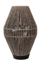 Gemütliche Tischlampe Papier Grau 33,5 cm E27 Modern