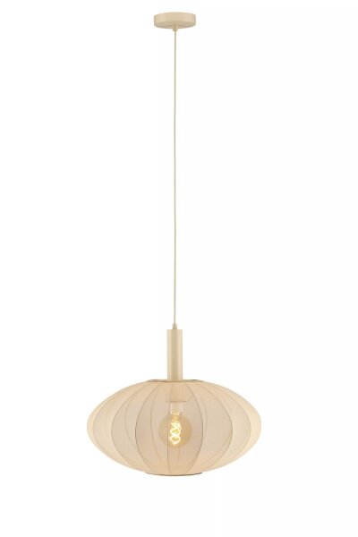 Moderne Hängelampe Beige Ø50 cm rund E27 gemütlich