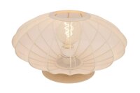 Wohnliche Tischleuchte Beige 21,5 cm klein E27 blendarm