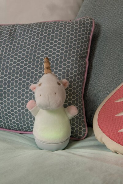 LED Kinderlampe Einhorn 18 cm 2700 K Musik Batterien