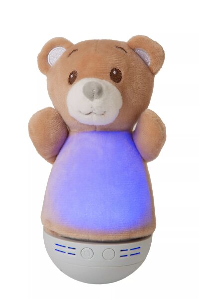 LED Kinderlampe Bär Braun 18 cm 2700 K Musik Batterien