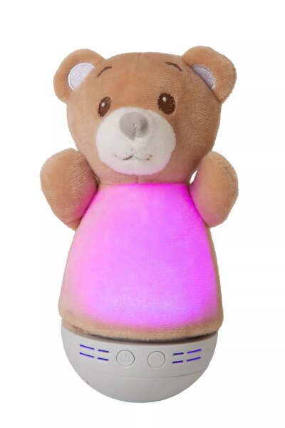 LED Kinderlampe Bär Braun 18 cm 2700 K Musik Batterien