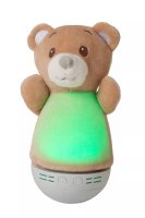 LED Kinderlampe Bär Braun 18 cm 2700 K Musik Batterien