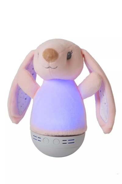 LED Kinderlampe Häschen Pink 2700 K Musik Batterien
