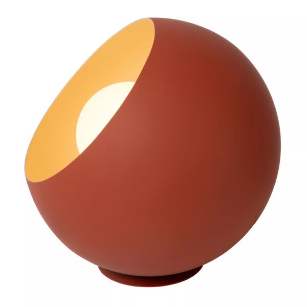 Tischleuchte Terrakotta Glas Metall 20 cm E27 blendarm