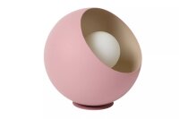 Tischleuchte Pink Glas Metall 20 cm klein E27 blendarm