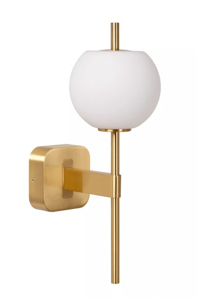 Wandlampe Glas Metall IP44 Gold H:34,5 cm G9 blendarm