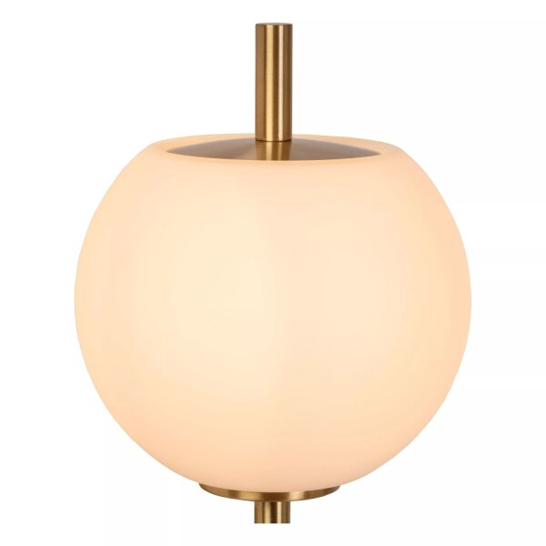 Wandlampe Glas Metall IP44 Gold H:34,5 cm G9 blendarm