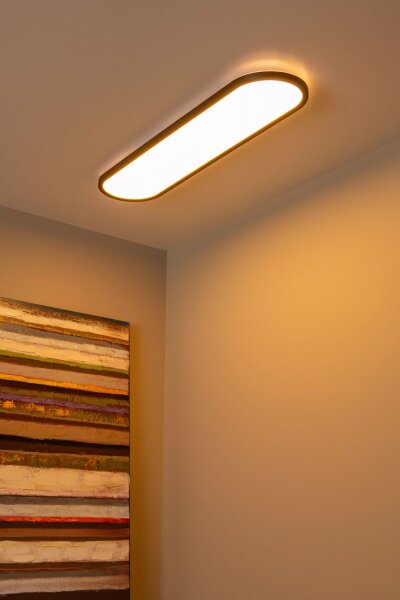 LED Deckenlampe dimmbar 80 cm 2700-4000 K Fernbedienung