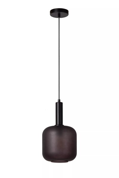 Pendelleuchte Rauchglas Schwarz Ø21 cm E27 stilvoll