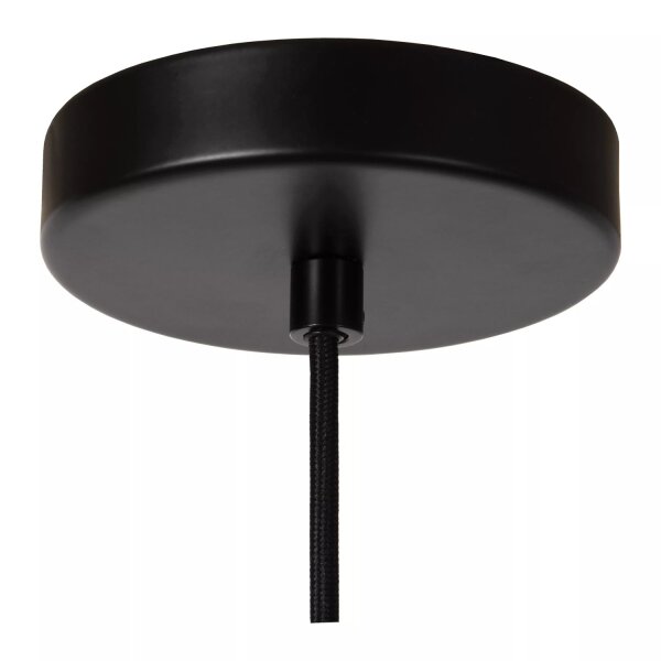 Pendelleuchte Rauchglas Schwarz Ø21 cm E27 stilvoll