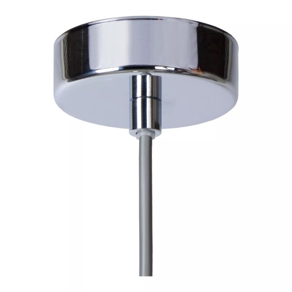 Hängelampe Glas Metall Chrom Gold rund Ø20 cm E27 Down