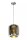 Hängelampe Glas Metall Chrom Gold rund Ø20 cm E27 Down