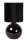 Tischlampe Stoff Glas Schwarz Gold 46,5 cm E14 blendarm