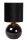 Tischlampe Stoff Glas Schwarz Gold 46,5 cm E14 blendarm