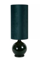 Gemütliche Stehlampe Stoff Glas Grün 100 cm E27