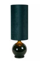 Gemütliche Stehlampe Stoff Glas Grün 100 cm E27