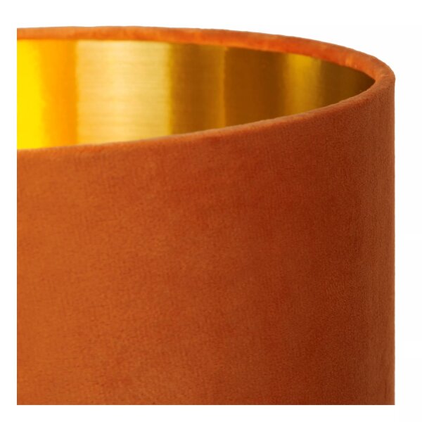 Gemütliche Stehlampe Stoff Glas Orange 100 cm hoch E27