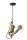 Dekorative Hängelampe Gold Schwarz Affe E27 L:17,6 cm