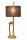 Stoff Tischleuchte Giraffe Gold Braun E27 60,5 cm groß