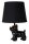 Porzellan Tischleuchte Schwarz Stoff 31,5 cm E14 Modern