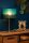 Tischlampe Stoffschirm Grün Gold 50 cm E14 blendarm