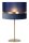 Tischlampe Stoffschirm Blau Gold 50 cm E14 blendarm