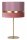 Tischlampe Stoffschirm Pink Gold 50 cm E14 blendarm