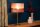Tischlampe Stoffschirm Pink Gold 50 cm E14 blendarm