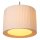 Runde Hängeleuchte Stoffschirm Weiß E27 Ø40 cm blendarm