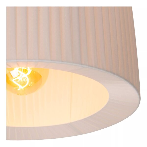Gemütliche Deckenlampe Stoff Weiß Ø40 cm E27 bis 40 W