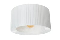 Gemütliche Deckenlampe Stoff Weiß Ø40...
