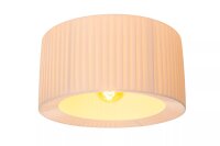 Gemütliche Deckenlampe Stoff Weiß Ø40...