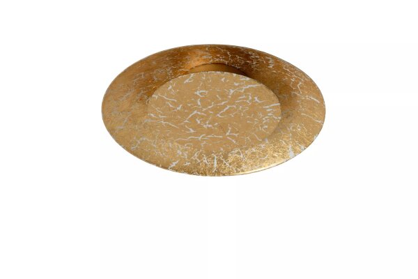 LED Deckenleuchte Metall in Messing Ø21 cm rund 2700 K