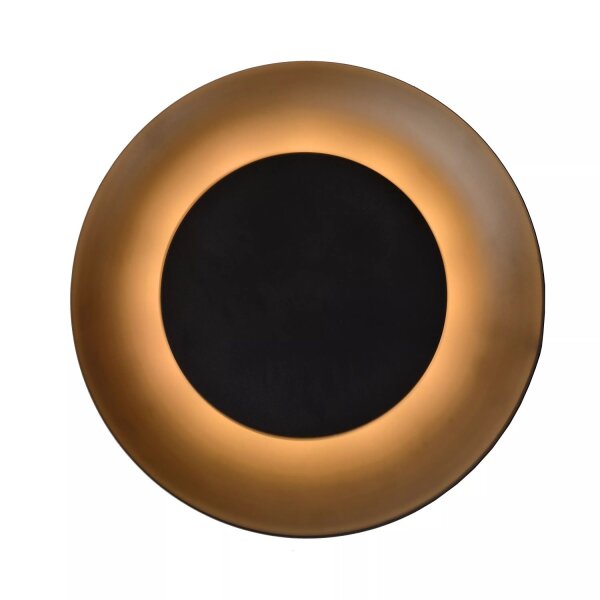 LED Deckenleuchte Metall Schwarz Ø21 cm rund 2700 K