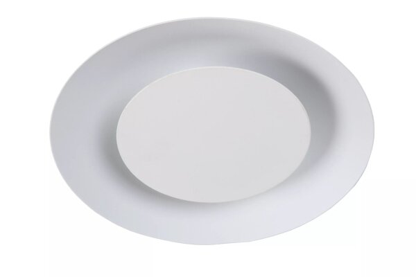 LED Deckenleuchte Metall Weiß Ø21 cm indirekt 2700 K