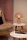 Pilz Tischlampe Pink 28 cm klein E27 bis 60 W Retro