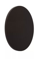 LED Wandlampe Leder Braun Ø14 cm rund 2700 K indirekt