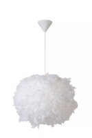 Pendelleuchte Federn Weiß rund Ø50 cm E27...