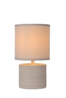 Blendarme Tischlampe Keramik Stoff Beige E14 26 cm