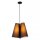 Hängelampe Stoff Schwarz E27 3-flmg Ø34 cm blendarm