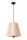 Hängelampe Stoff Beige E27 3-flammig Ø34 cm blendarm