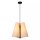 Hängelampe Stoff Beige E27 3-flammig Ø34 cm blendarm