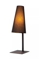 Große Tischleuchte Stoff Schwarz 56 cm E27 blendarm