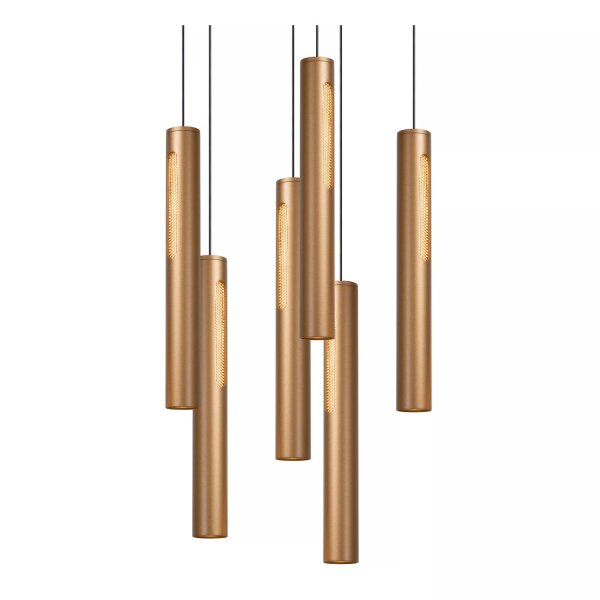 LED Hängelampe Aluminium in Bronze L:38 cm 2700-4000 K
