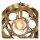Stilvolle Pendelleuchte Metall Kugel Gold Ø40 cm E27