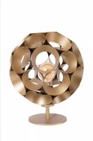 Elegante Tischlampe Metall Gold E27 29,2 cm Modern