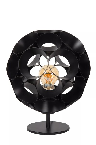 Elegante Tischlampe Metall Schwarz E27 29,2 cm Modern