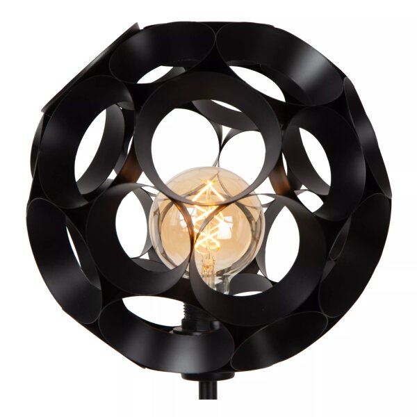 Stehlampe Metall Schwarz E27 H:149 cm elegant Modern